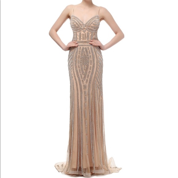 Judy & Julia sexy rhinestone pageant evening dress - Picture 3 of 8